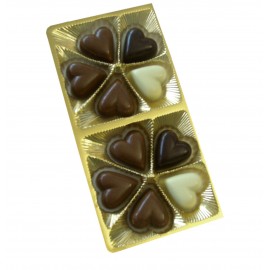 Šokoladinių saldainių rinkinys „Širdelės“100 gr.